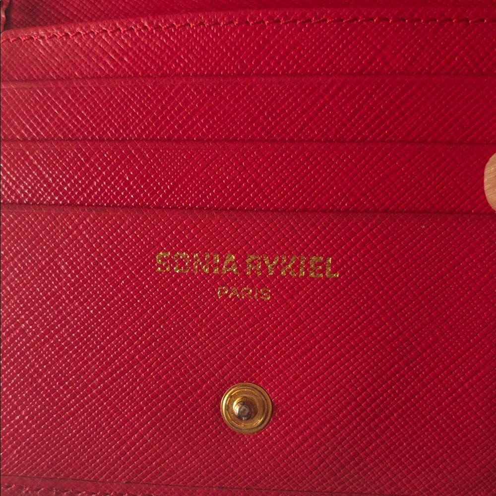 Sonia Rykiel Scarlet Card Holder used quiet luxury classic - Picture 3 of 12